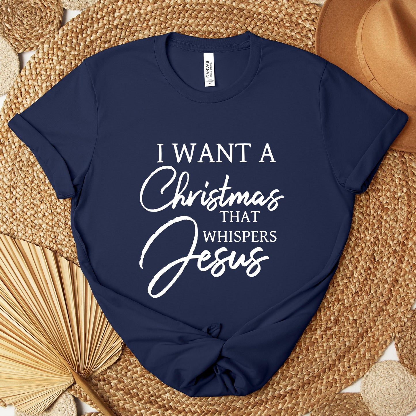 I Want A Christmas That Whispers Jesus Premium T-shirt