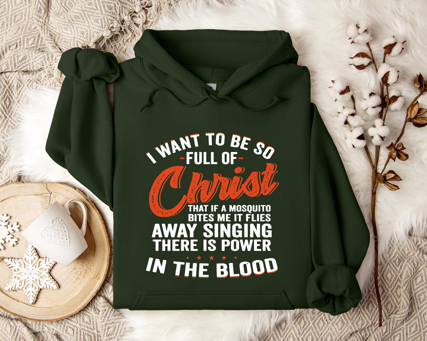 I Want To Be So Full Of Christ 2 Hoodie