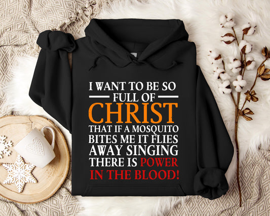I Want To Be So Full Of Christ Hoodie