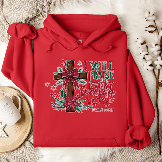 I Will Praise Him In Every Season Psalm 146.2 01 Hoodie