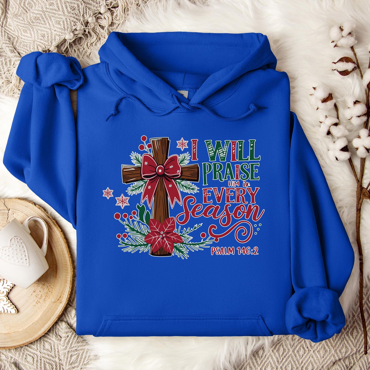 I Will Praise Him In Every Season Psalm 146.2 01 Hoodie