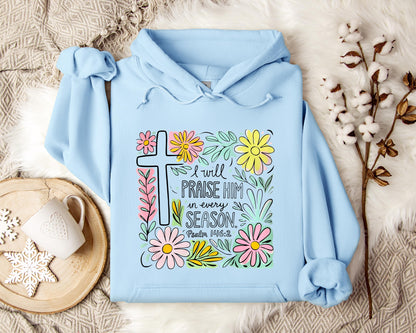 I Will Praise Him In Every Season Psalm 146.2 Hoodie