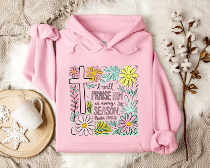 I Will Praise Him In Every Season Psalm 146.2 Hoodie