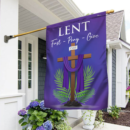 FLAGWIX  Lent Season Fast Pray Give Jesus Christian Cross Flag