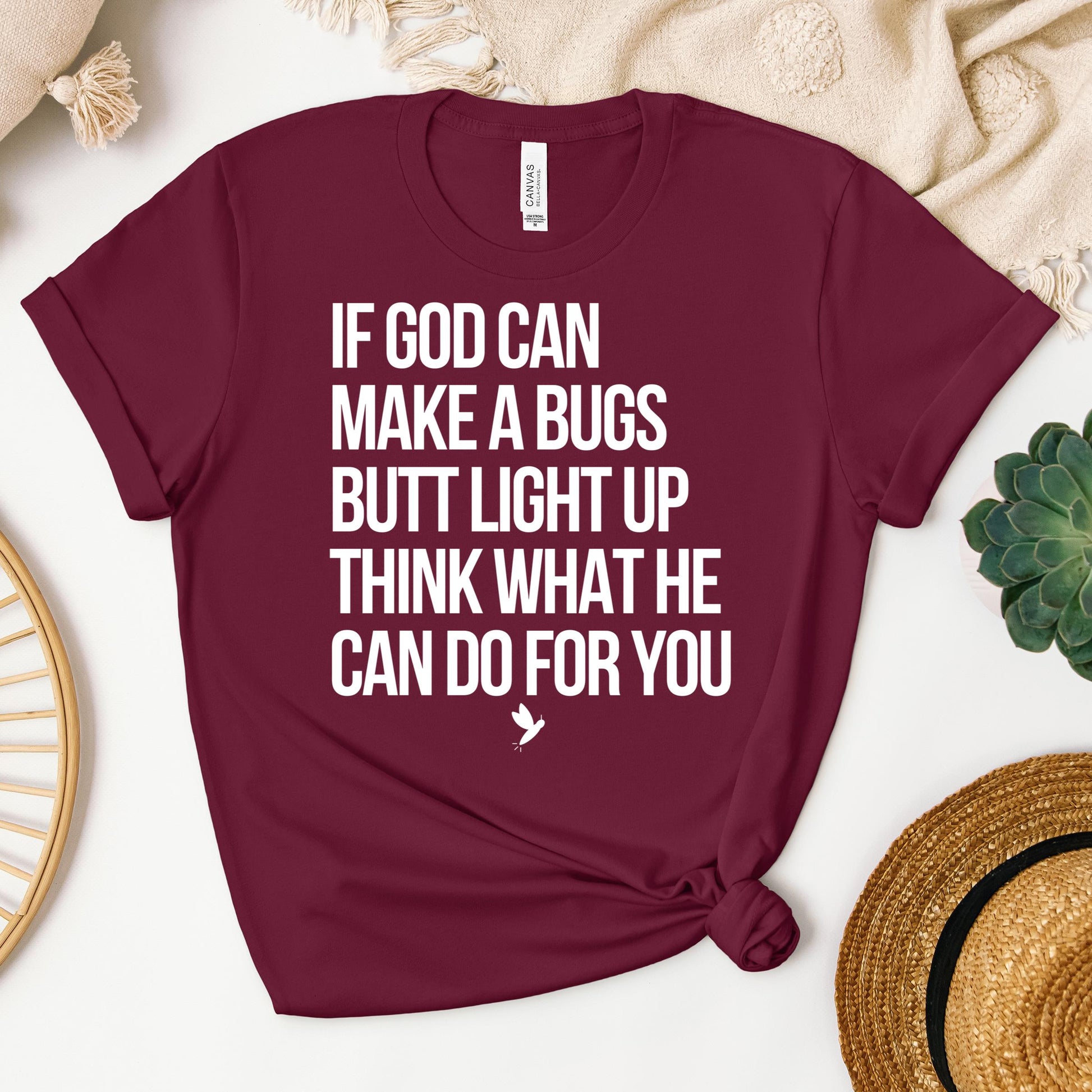 If God Can Make A Bugs Butt Light Up Think What He Can Do For You 01