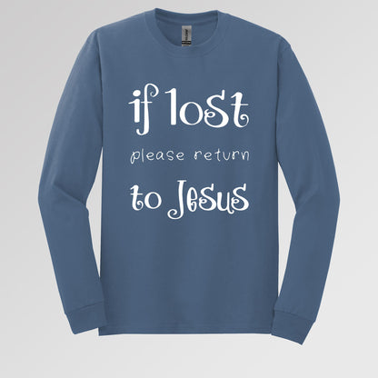 If Lost Please Return To Jesus