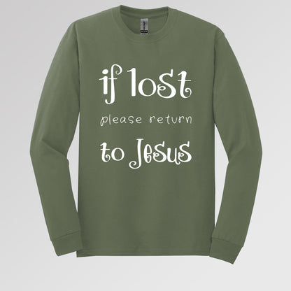 If Lost Please Return To Jesus