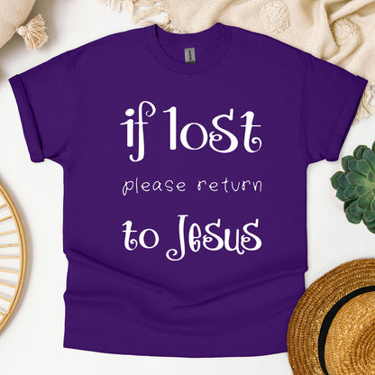 If Lost Please Return To Jesus