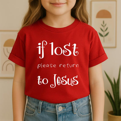 If Lost Please Return To Jesus