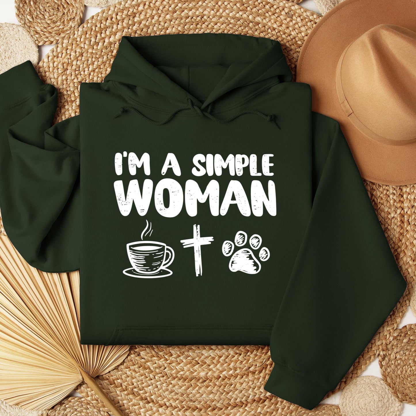 Im A Simple Woman Coffee Cross Dog Cat
