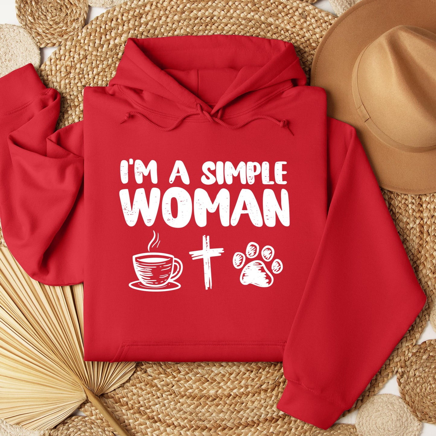 Im A Simple Woman Coffee Cross Dog Cat