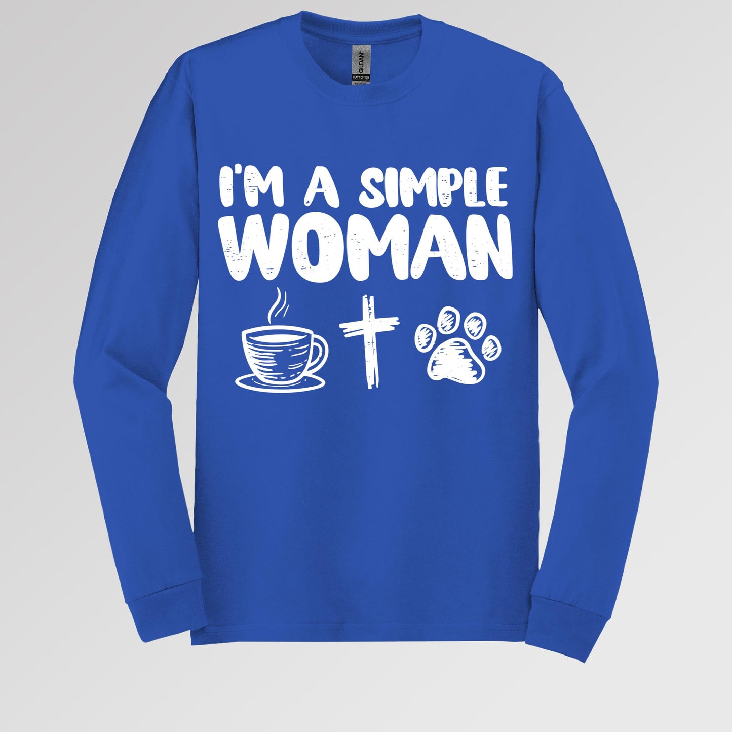 Im A Simple Woman Coffee Cross Dog Cat