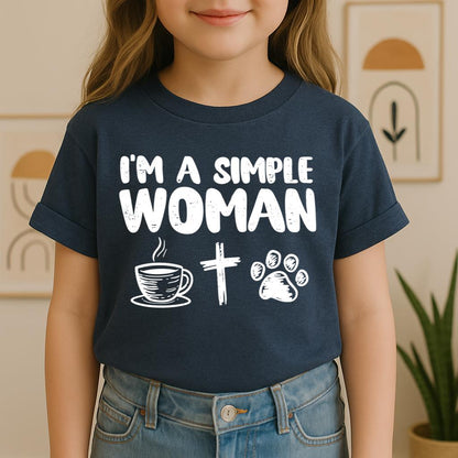 Im A Simple Woman Coffee Cross Dog Cat