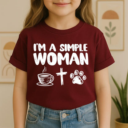 Im A Simple Woman Coffee Cross Dog Cat