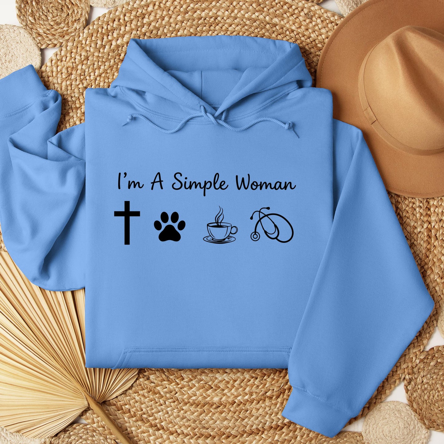 I'm A Simple Woman Cross Dog Cat Coffee Stethoscope 01