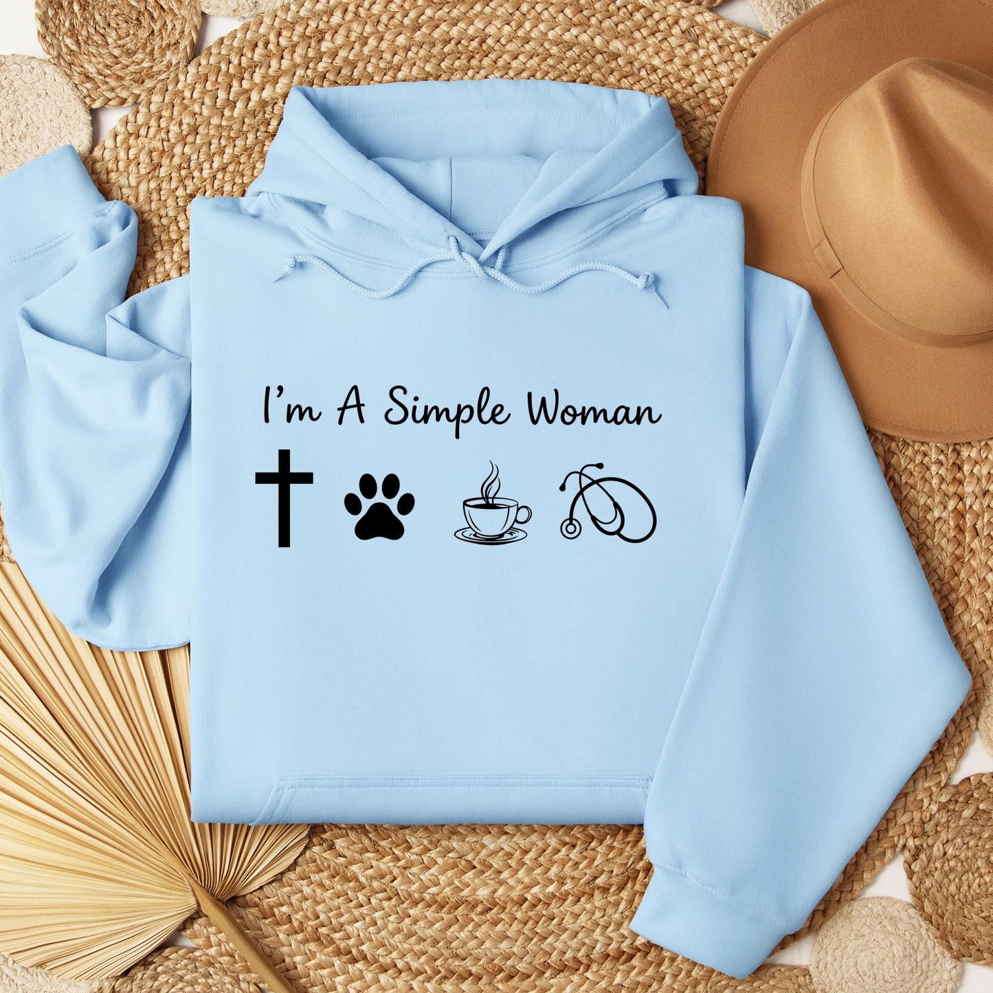 I'm A Simple Woman Cross Dog Cat Coffee Stethoscope 01