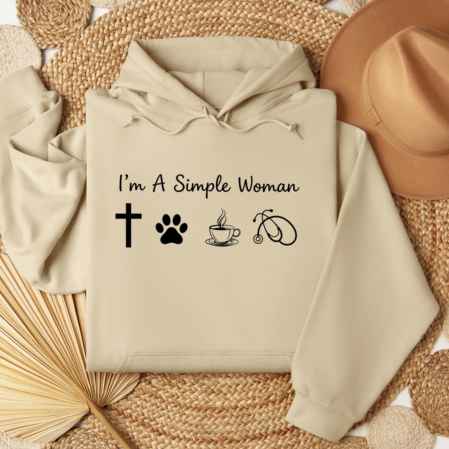 I'm A Simple Woman Cross Dog Cat Coffee Stethoscope 01