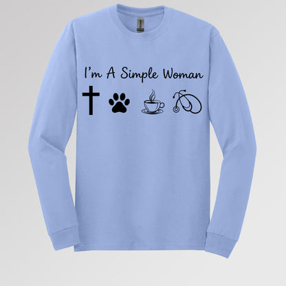 I'm A Simple Woman Cross Dog Cat Coffee Stethoscope 01