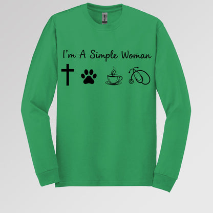 I'm A Simple Woman Cross Dog Cat Coffee Stethoscope 01