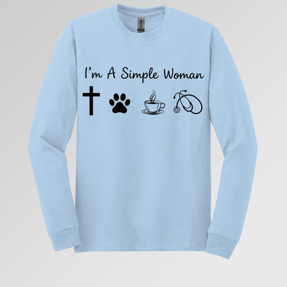 I'm A Simple Woman Cross Dog Cat Coffee Stethoscope 01