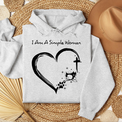 I'm A Simple Woman Cross Sewing Machine Dog Cat 01