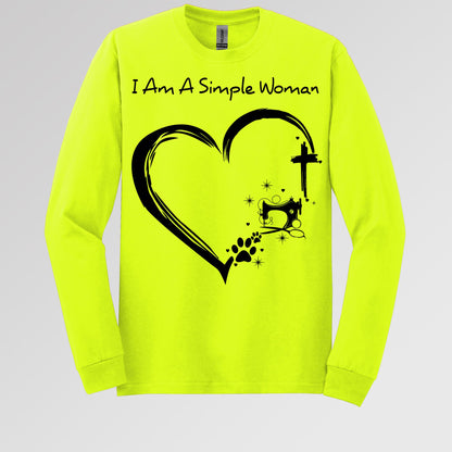 I'm A Simple Woman Cross Sewing Machine Dog Cat 01