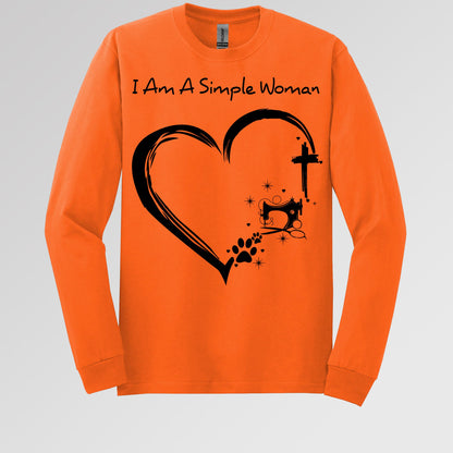 I'm A Simple Woman Cross Sewing Machine Dog Cat 01