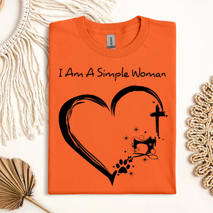 I'm A Simple Woman Cross Sewing Machine Dog Cat 01