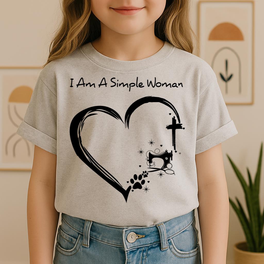 I'm A Simple Woman Cross Sewing Machine Dog Cat 01