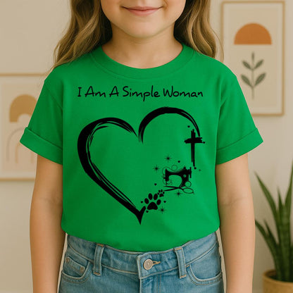 I'm A Simple Woman Cross Sewing Machine Dog Cat 01