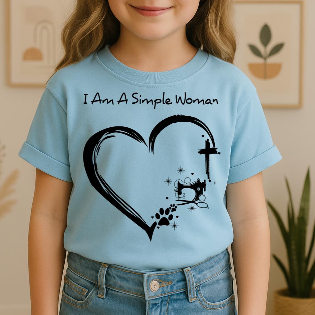 I'm A Simple Woman Cross Sewing Machine Dog Cat 01