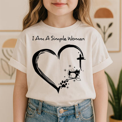 I'm A Simple Woman Cross Sewing Machine Dog Cat 01