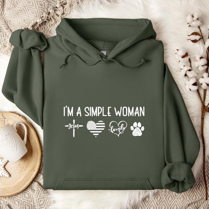I'm A Simple Woman Hoodie