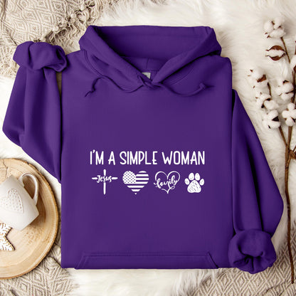 I'm A Simple Woman Hoodie