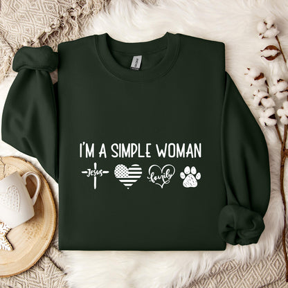 I'm A Simple Woman Sweatshirt