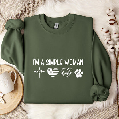 I'm A Simple Woman Sweatshirt