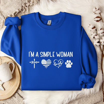 I'm A Simple Woman Sweatshirt