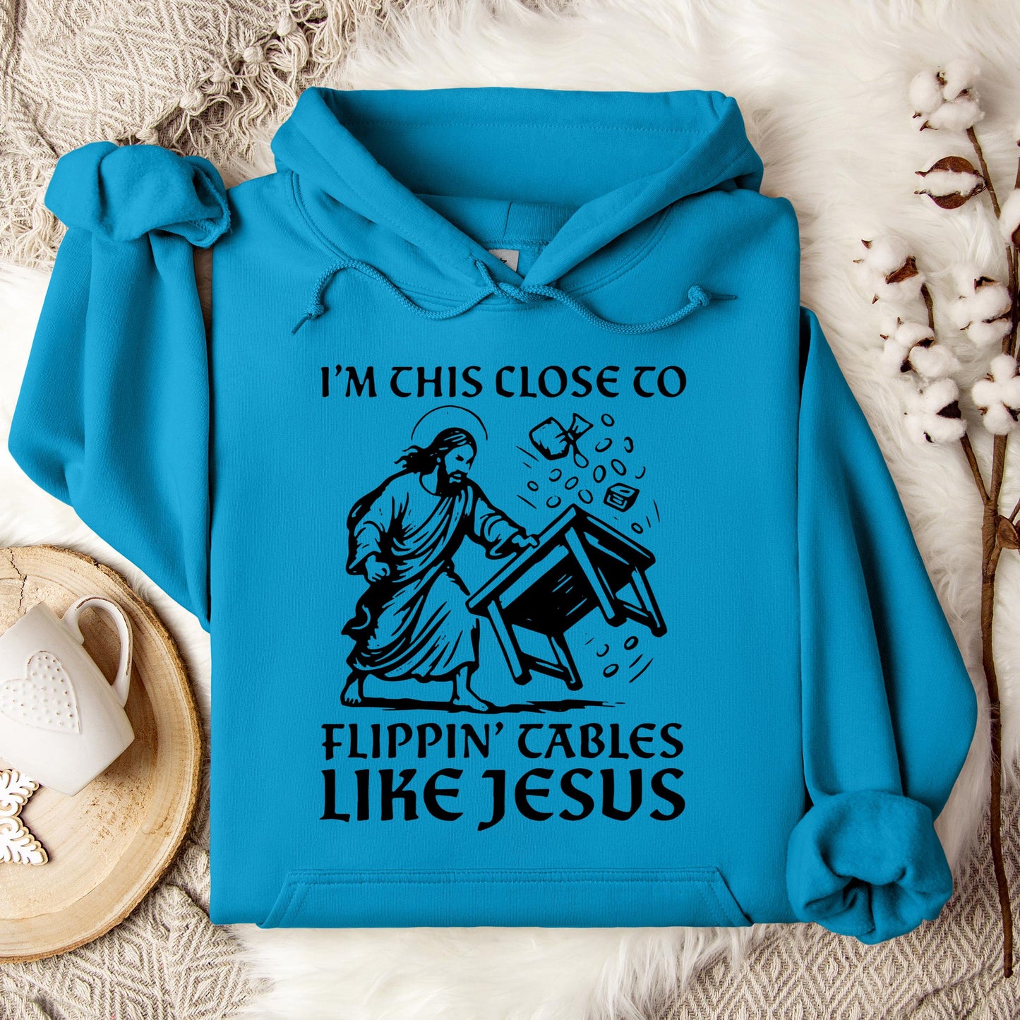 I'm This Close To Flippin' Cables Like Jesus Hoodie