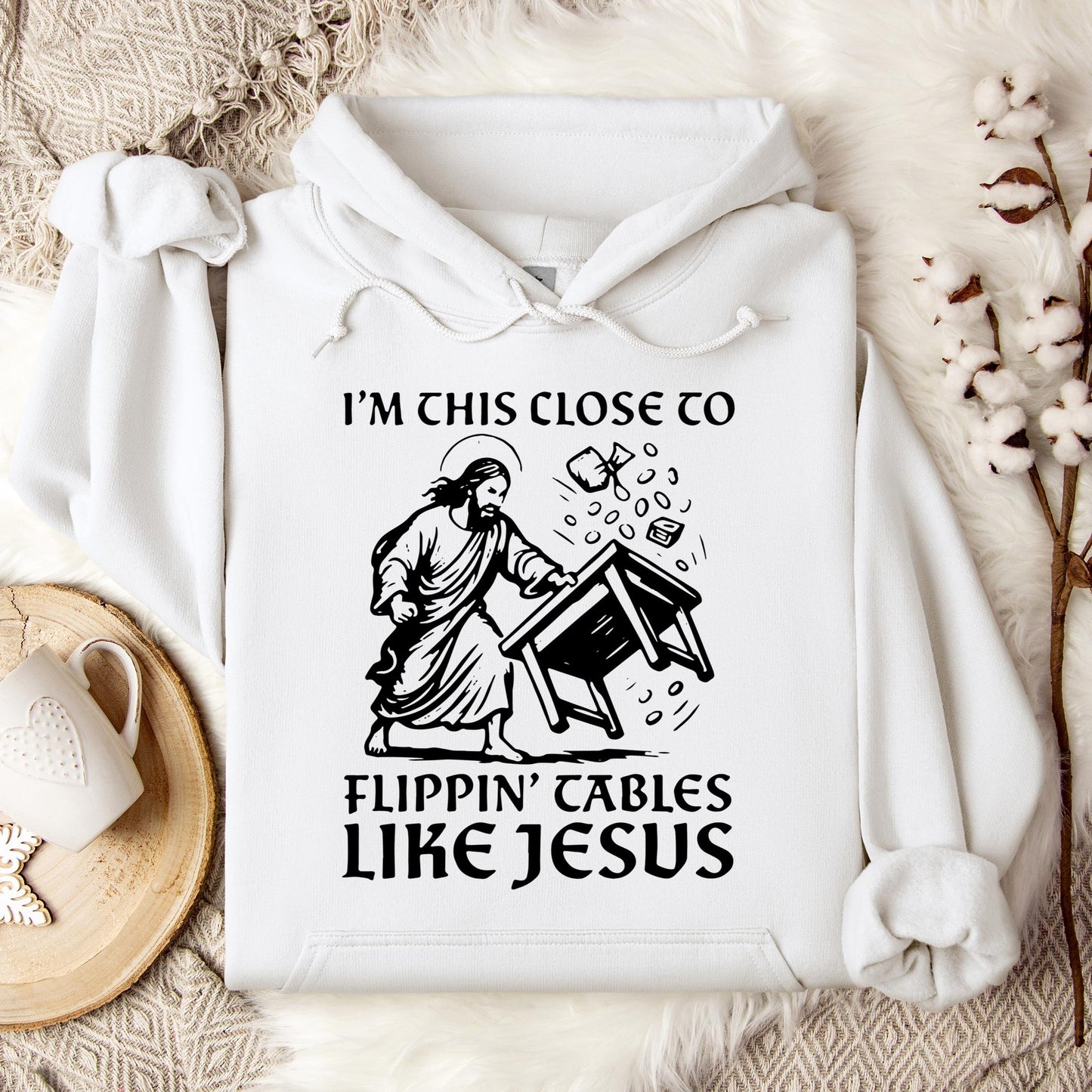 I'm This Close To Flippin' Cables Like Jesus Hoodie