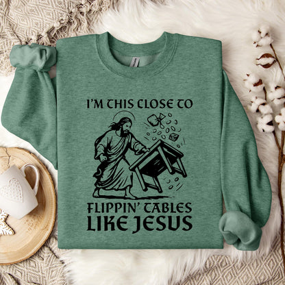 I'm This Close To Flippin' Cables Like Jesus Sweatshirt