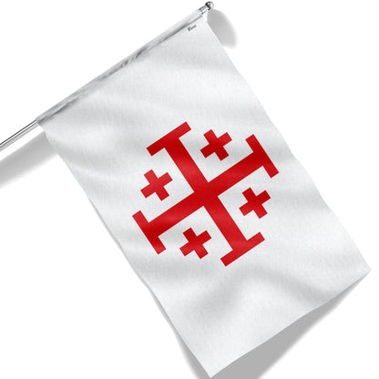 Jerusalem Catholic Cross Flag Crusader Flag