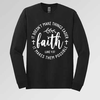 It Doesn't Make Things Easier It Makes Them Possible Faith Luke 1.37