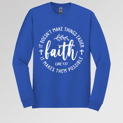It Doesn't Make Things Easier It Makes Them Possible Faith Luke 1.37