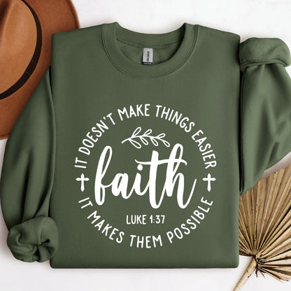 It Doesn't Make Things Easier It Makes Them Possible Faith Luke 1.37