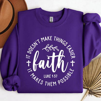 It Doesn't Make Things Easier It Makes Them Possible Faith Luke 1.37