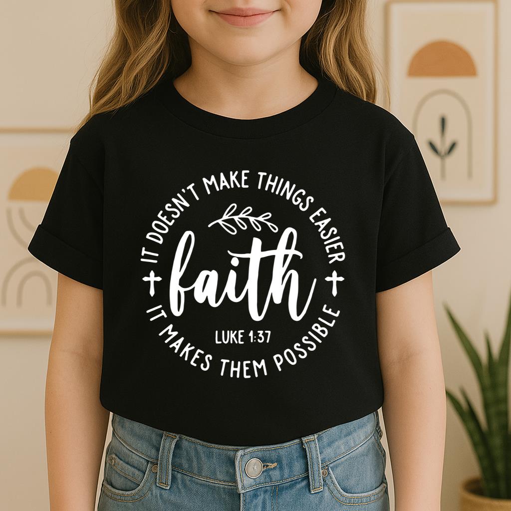 It Doesn't Make Things Easier It Makes Them Possible Faith Luke 1.37