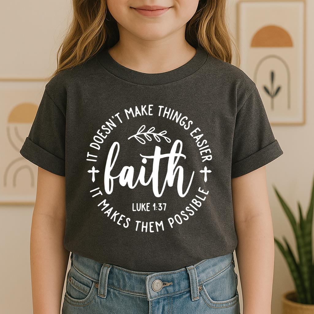 It Doesn't Make Things Easier It Makes Them Possible Faith Luke 1.37
