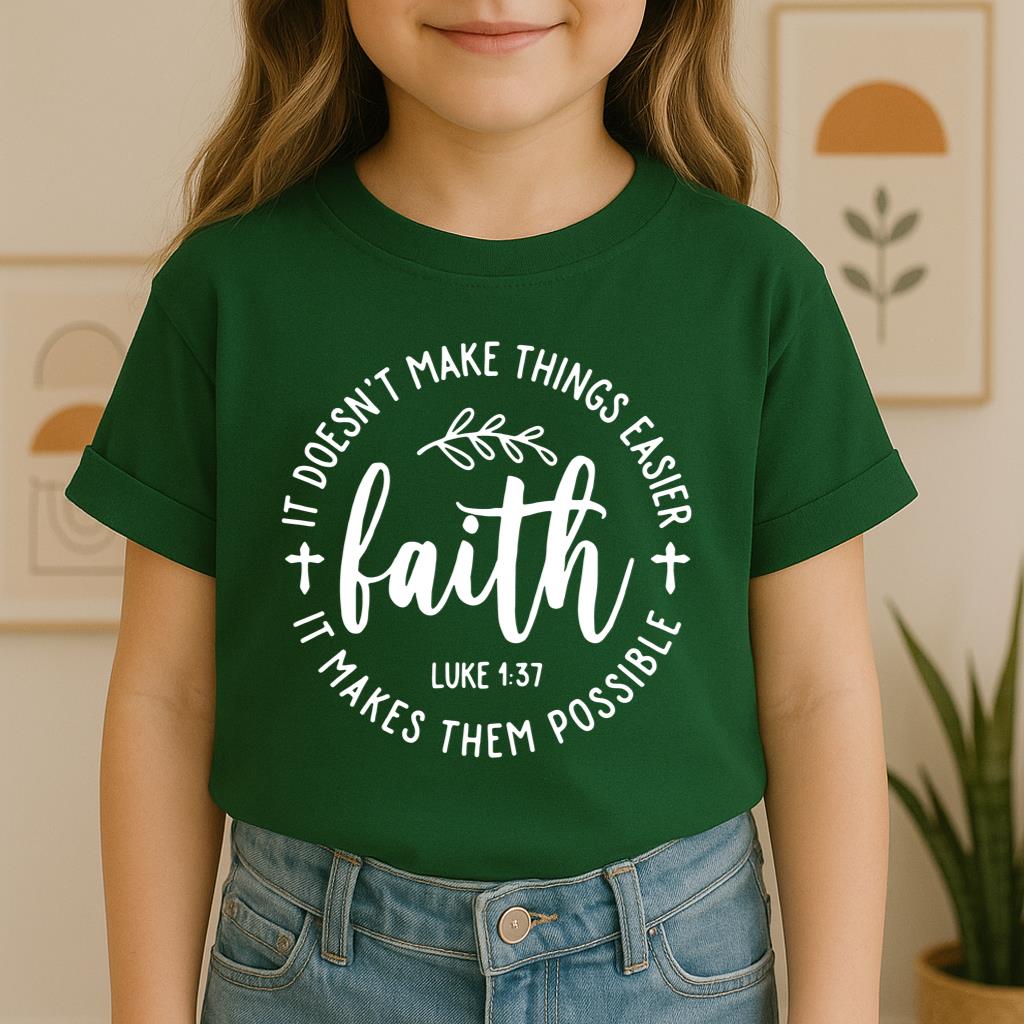 It Doesn't Make Things Easier It Makes Them Possible Faith Luke 1.37