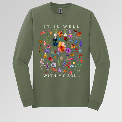 It Is Well With My Soul 02 Long Sleeve T-Shirt