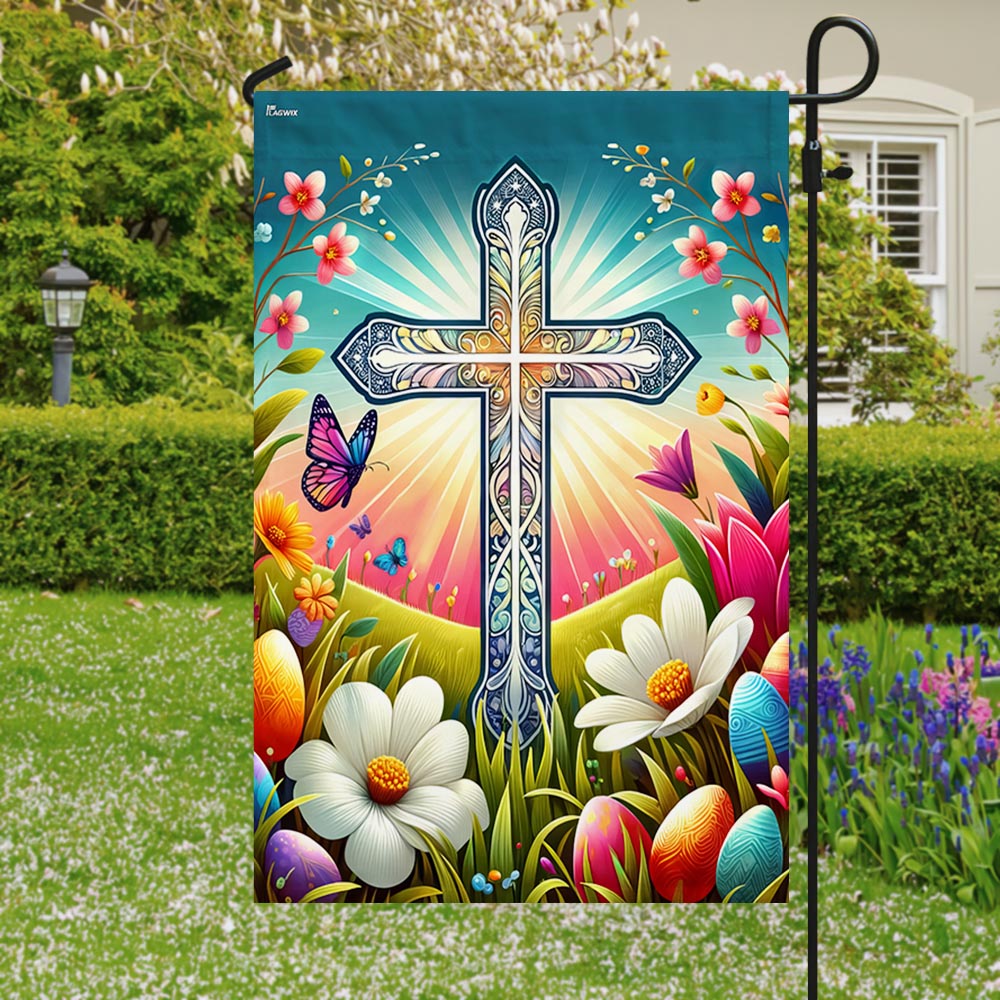 FLAGWIX  Easter Christian Cross Resurrection of Jesus Flag